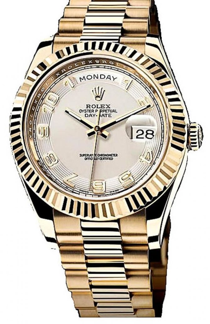 Rolex 218238 ivory Day-Date Yellow Gold