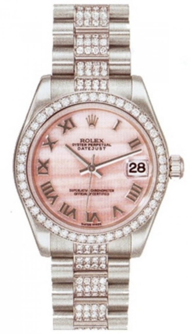 Rolex 178286 pinkmop Datejust Ladies Platinum - фото 1