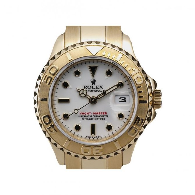 Rolex 169628 white dial Yacht Master II Yacht-Master 29mm Yellow Gold - фото 1