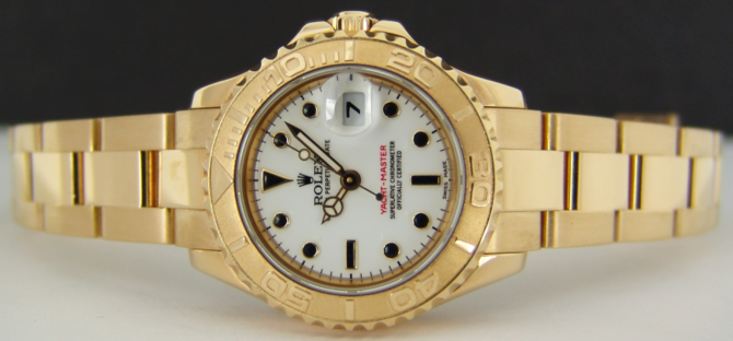 Rolex 169628 white dial Yacht Master II Yacht-Master 29mm Yellow Gold - фото 4