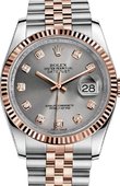 Rolex Datejust 116231 silver Steel and Everose Gold