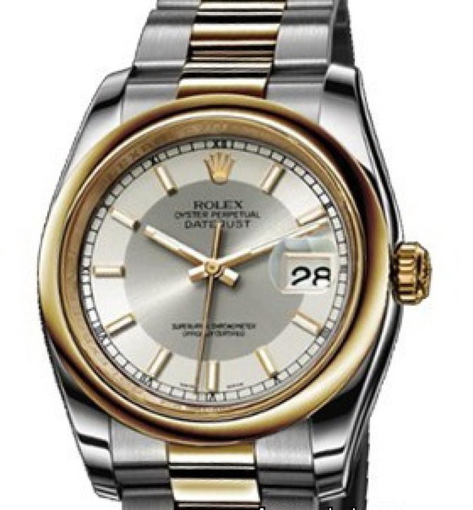 Rolex 116203 silver Datejust Steel and Yellow Gold - фото 1