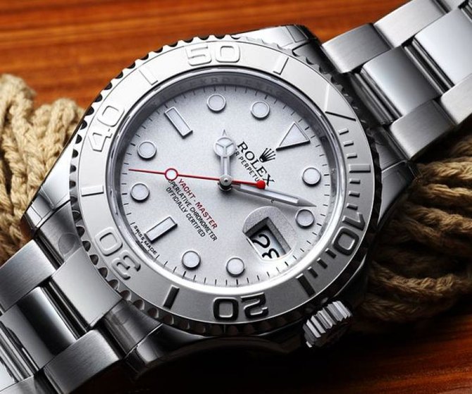 Rolex 116622 Silver Yacht Master II 40mm Platinum and Steel - фото 3