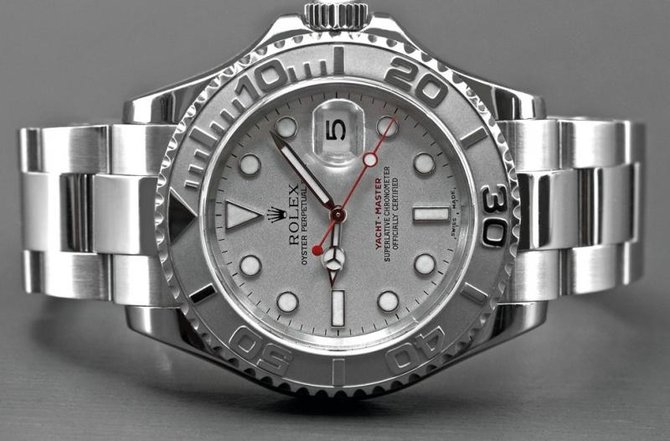 Мужские часы 40mm Platinum and Steel 