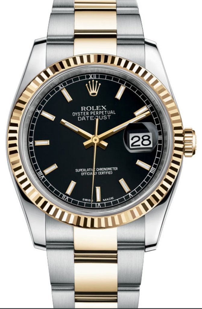 Rolex 116233 bkso Datejust Steel and Yellow Gold