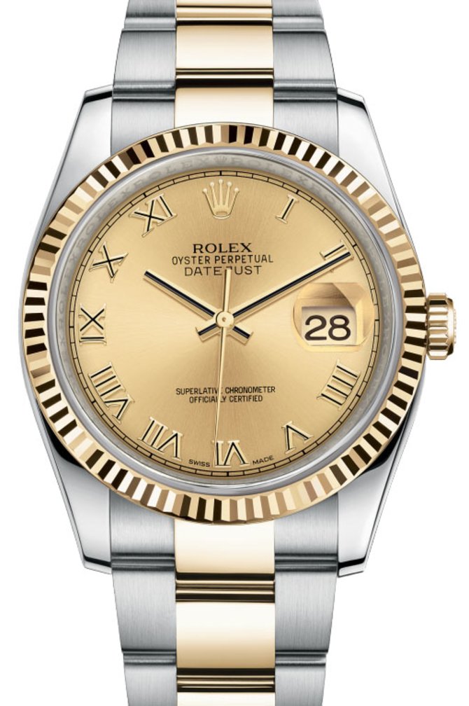 Rolex 116233 chro Datejust Steel and Yellow Gold