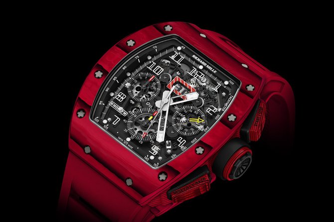 Richard Mille RM 011 Red TPT Quartz Automatic Flyback Chronograph RM 50 mm - фото 3