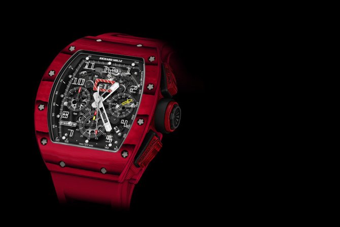 Richard Mille RM 011 Red TPT Quartz Automatic Flyback Chronograph RM 50 mm - фото 5