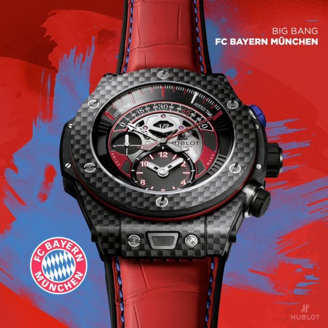 Hublot 413.QX.1123.GR.BYM15 Big Bang Unico Chronograph Retrograde FC Bayern München - фото 4