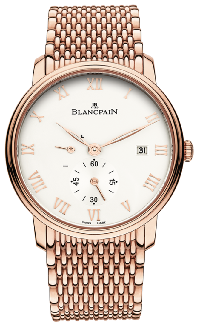 Blancpain 6606A-3642-MMB Villeret Ultra-Slim Hand-Winding 40mm Small Seconds Power Reserve