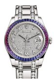 Rolex Datejust 86349SAFUBL Paved With 455 Diamonds Pearlmaster 39 mm White Gold