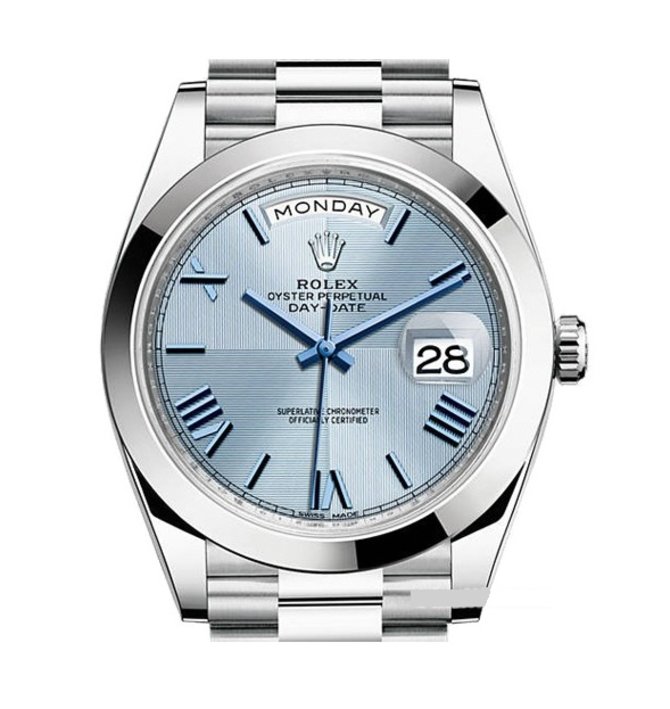 Rolex 228239 blue Day-Date 40 mm White Gold