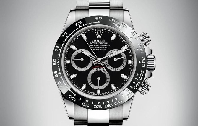 rolex steel black