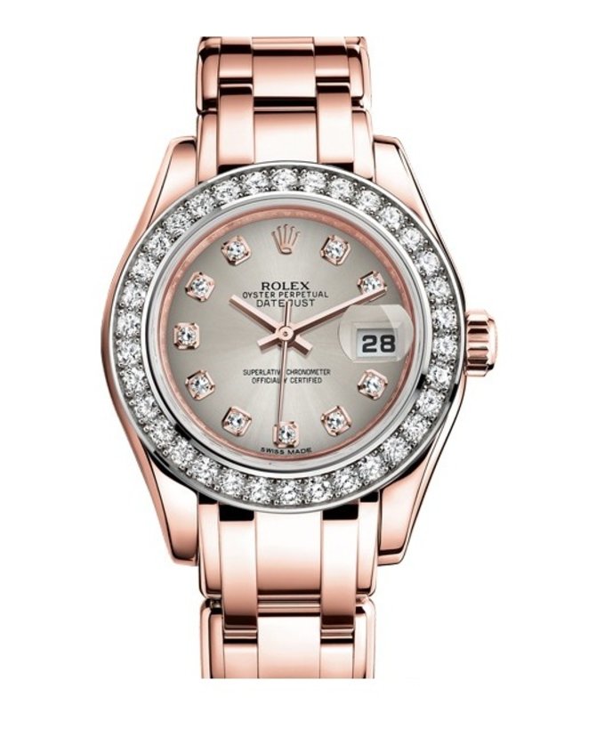 Rolex 80285-0021 Datejust Ladies Pearlmaster Everose Gold 29 mm