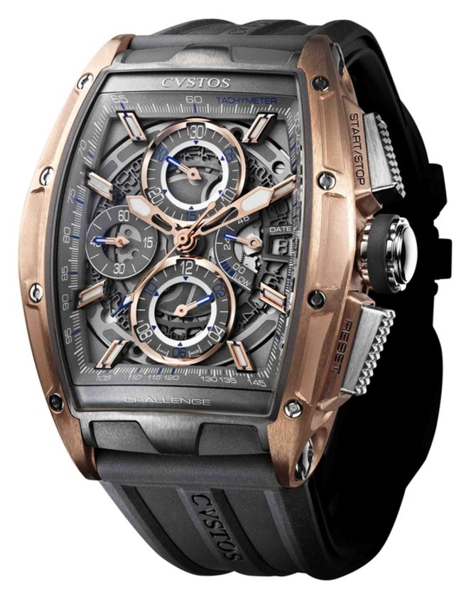 Cvstos Chrono II GT Titanium with Red Gold 5N Laterals Challenge Automatic