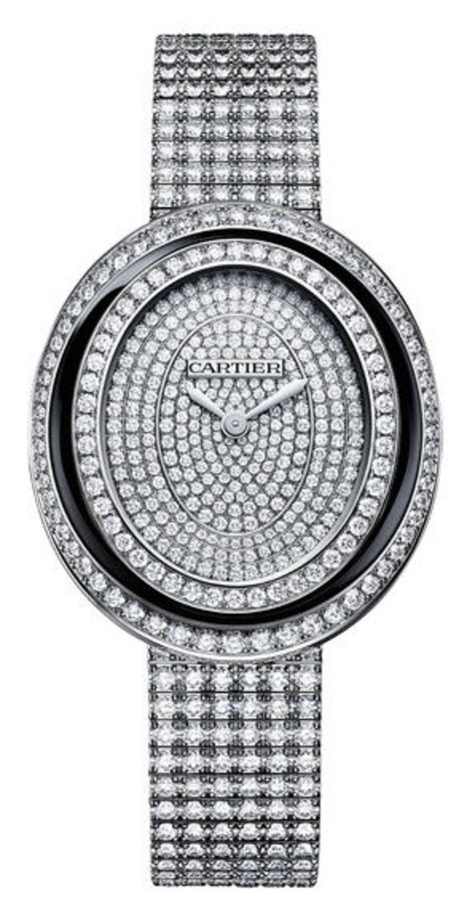 Cartier Hypnose Large Model White Gold Baignoire Diamond Set