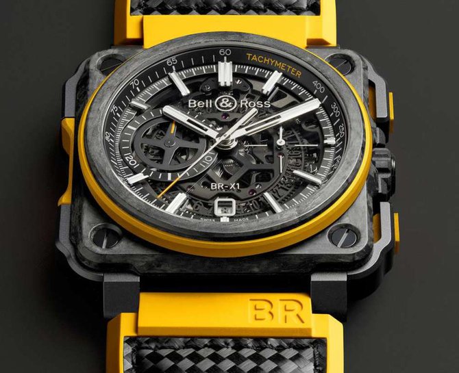 Bell & Ross BR-X1 RS16 Aviation Carbon Yellow - фото 2