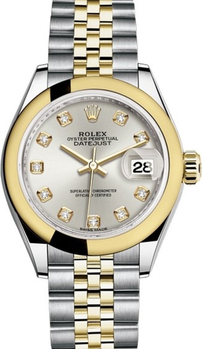 Rolex 279163-0007 Datejust Ladies 28 mm Steel and Yellow Gold - фото 1