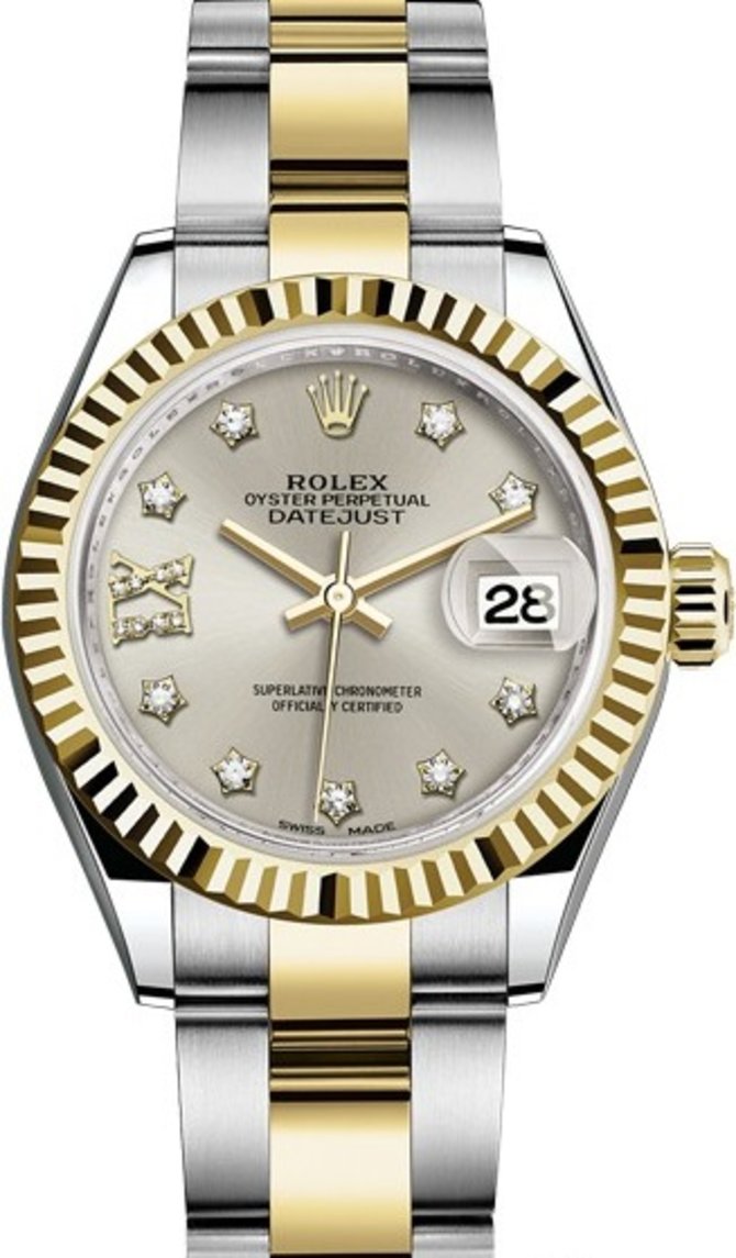 Rolex 279173-0004 Datejust Ladies 28 mm Steel and Yellow Gold - фото 1