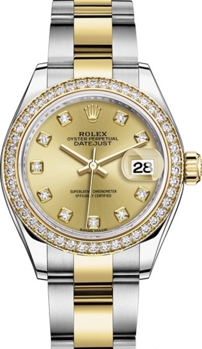 Rolex 279383rbr-0012 Datejust Ladies 28 mm Steel and Yellow Gold - фото 1