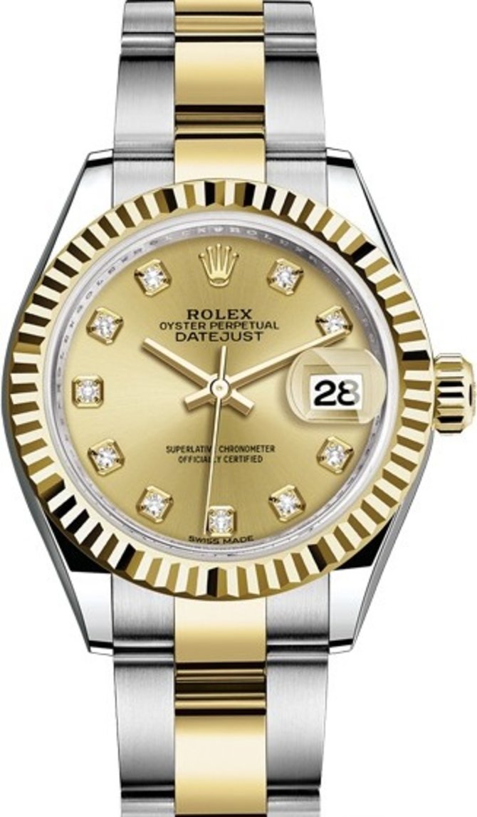 Rolex 279173-0012 Datejust Ladies 28 mm Steel and Yellow Gold - фото 1