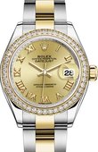 Rolex Datejust Ladies 279383rbr-0010 28 mm Steel and Yellow Gold