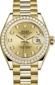 Rolex Datejust Ladies 279138rbr-0023  28 mm Yelow Gold 