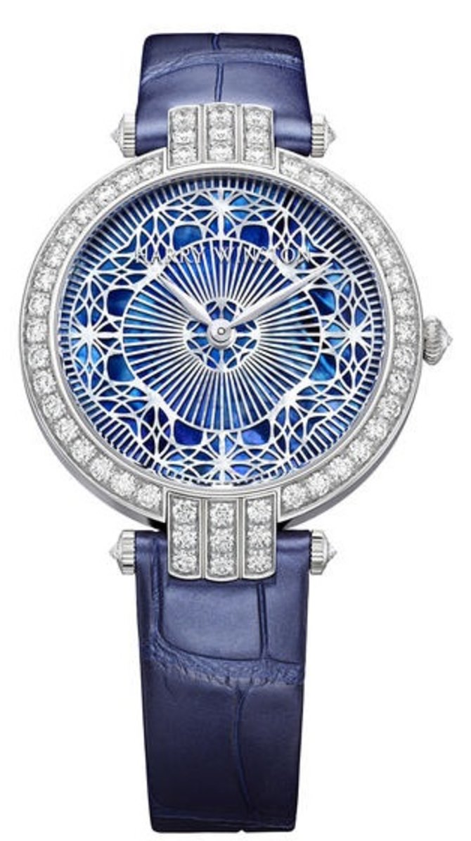 Harry Winston Premier Pearly Lace Automatic 36 mm Premier White Gold