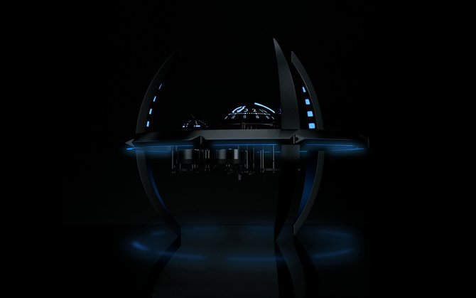 MB&F 50.6801/400 Perfomance Art Starfleet Machine Black Badger Phantom Blue - фото 3