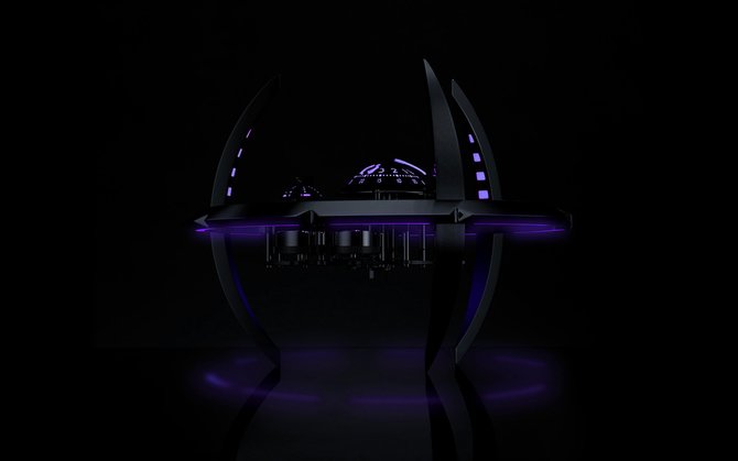 MB&F 50.6801/402 Perfomance Art Starfleet Machine Black Badger Purple Reign - фото 2