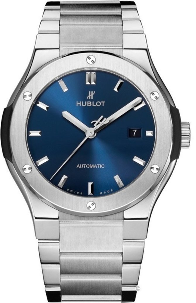 Hublot 568.NX.7170.NX Classic Fusion Bracelet Blue Titanium