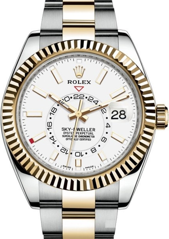 Rolex 326933-0009 Sky-Dweller 42mm Steel and Yellow Gold
