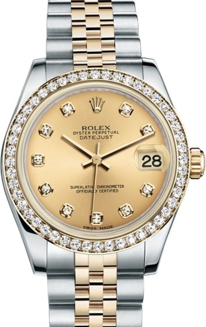 Rolex 178383-0001 Datejust Ladies 31 mm Steel and Yellow Gold