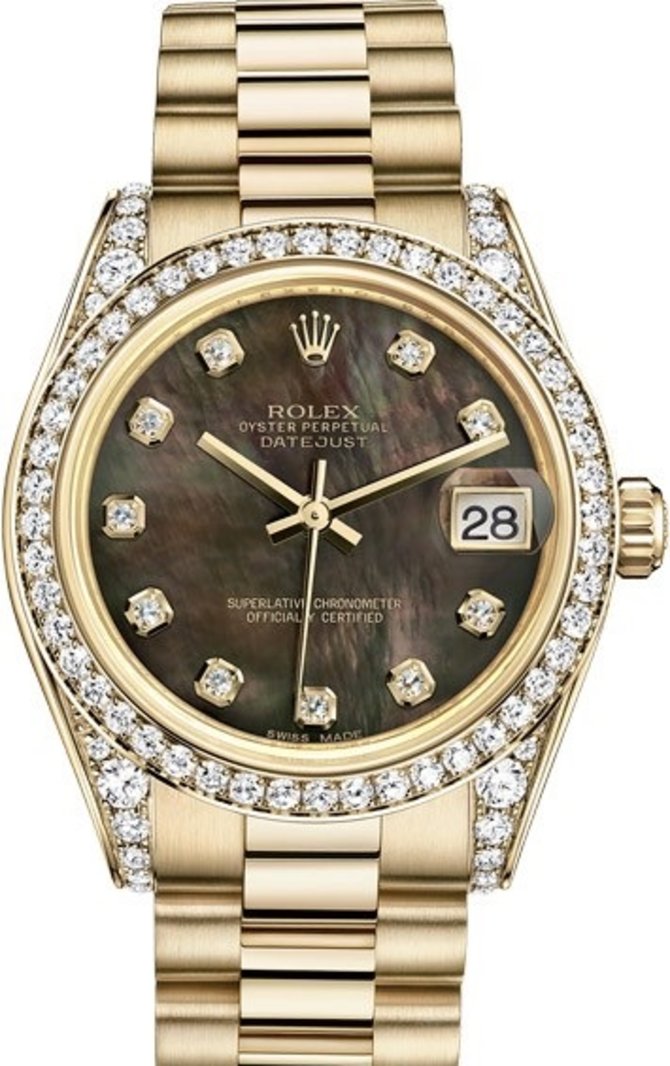 Rolex 178158-0051 Datejust Ladies 31mm Yellow Gold