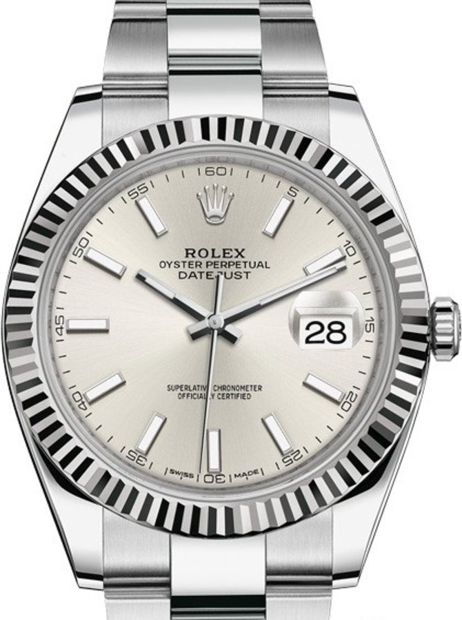 Rolex 126334-0003 Datejust 41mm Steel and White Gold