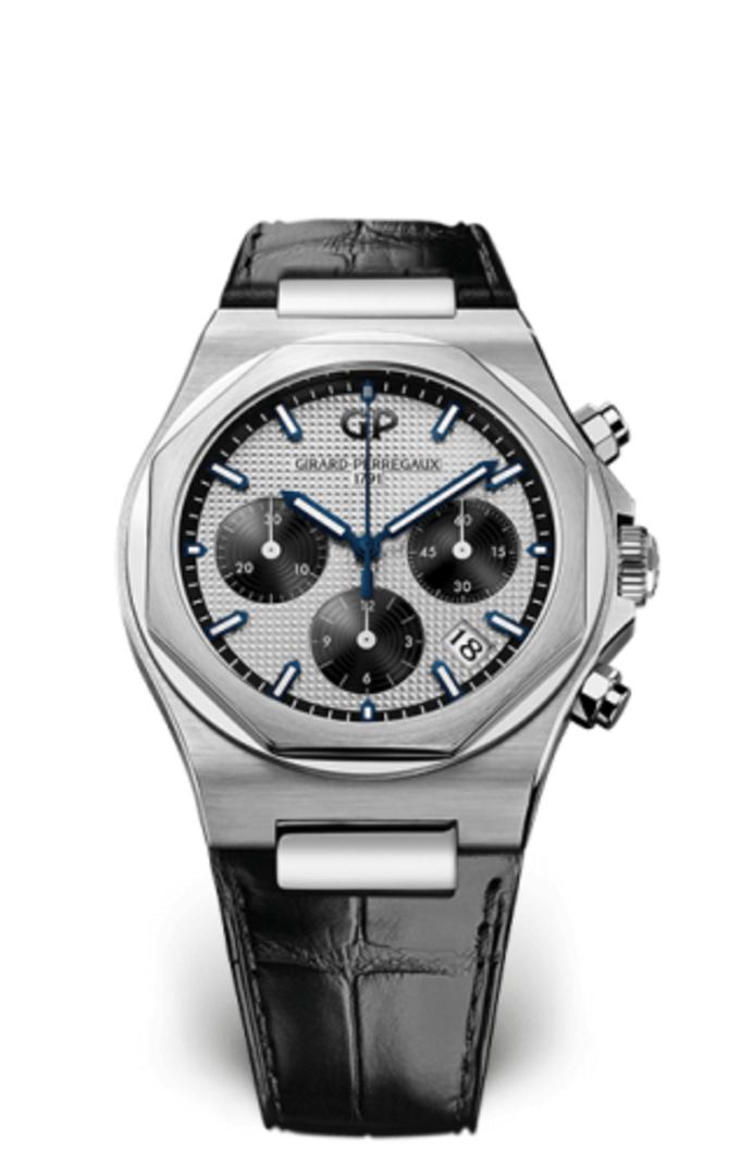 Girard Perregaux 81040-11-131-BB6A Laureato Chronograph Stainless Steel / Silver Panda / Alligator