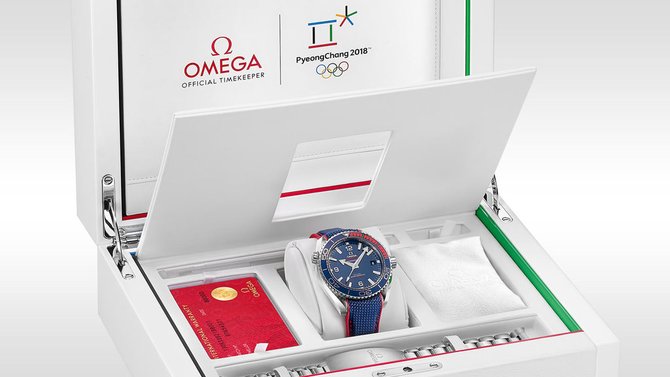 Omega 522.32.44.21.03.001 Seamaster Planet Ocean 600m Olympic Games Pyeongchang 2018 - фото 4