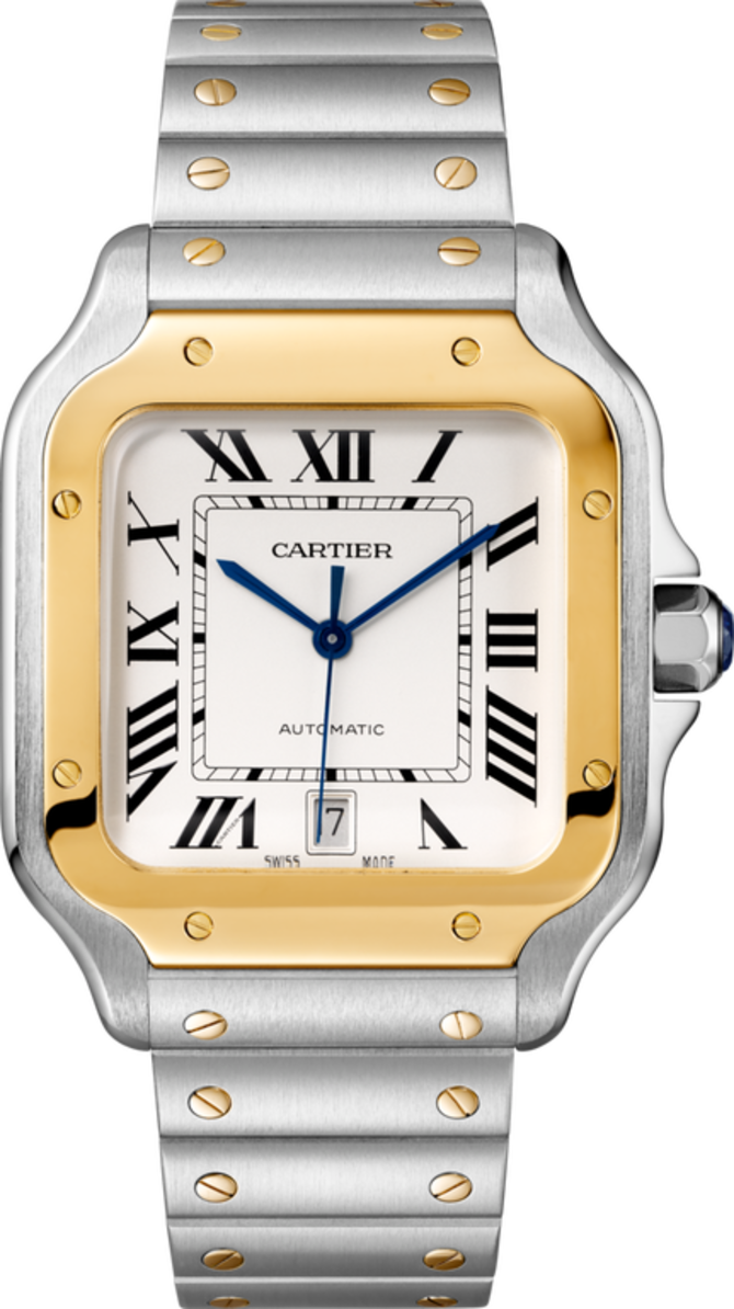 Cartier W2SA0006 Santos De Cartier Gold And Steel