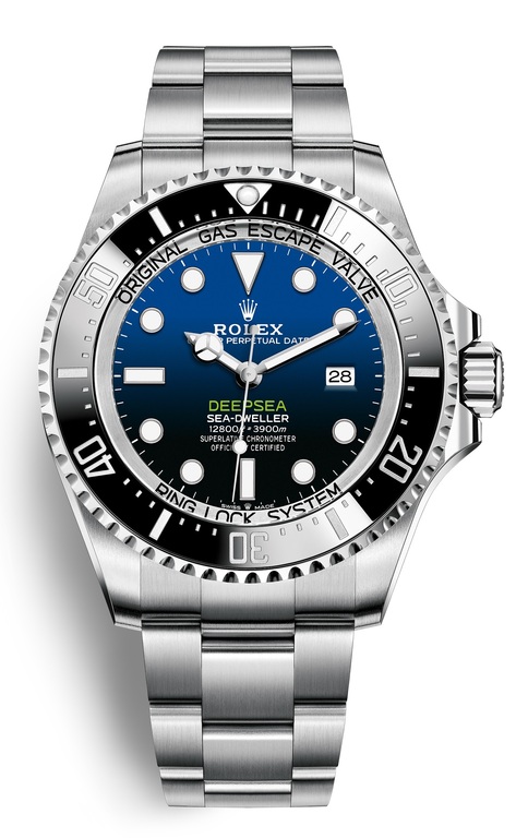 rolex deepsea blue black