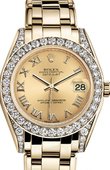 Rolex Oyster Perpetual 81158-0040 Pearlmaster Yellow Gold 34 mm 
