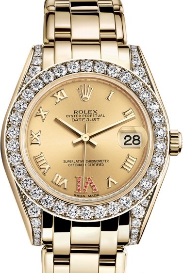 81158-0108 Rolex Pearlmaster Yellow Gold 34 mm  Oyster Perpetual