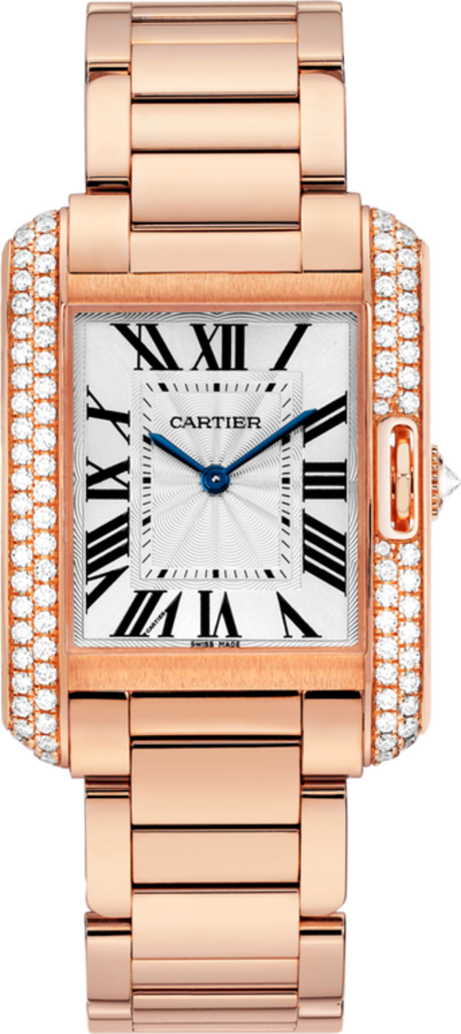 Cartier WT100027 Tank Anglaise Medium Pink Gold Diamonds