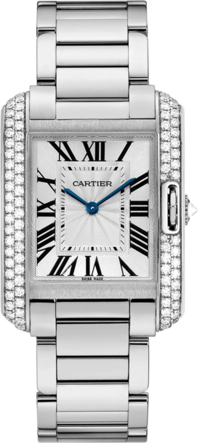 Cartier WT100028 Tank Anglaise Medium White Gold Diamonds