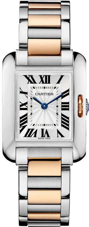 W5310036 Cartier Anglaise Small Model Pink Gold Steel  Tank