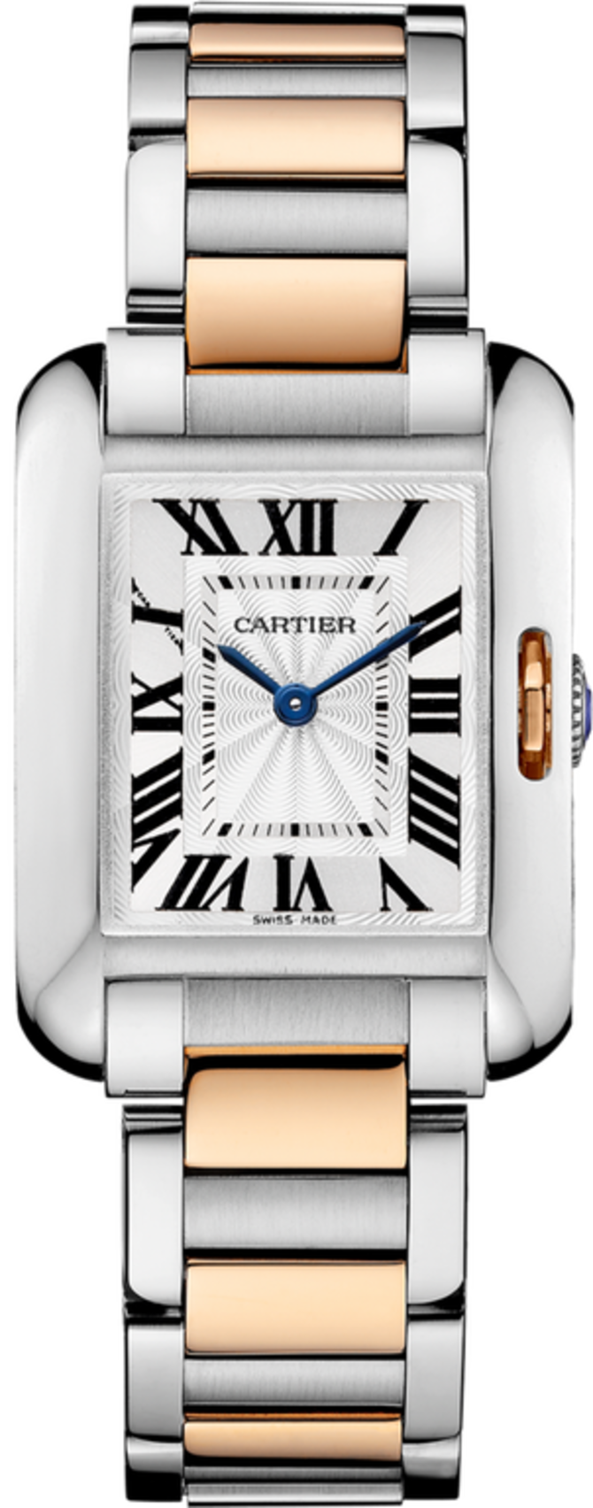 Cartier W5310036 Tank Anglaise Small Model Pink Gold Steel 