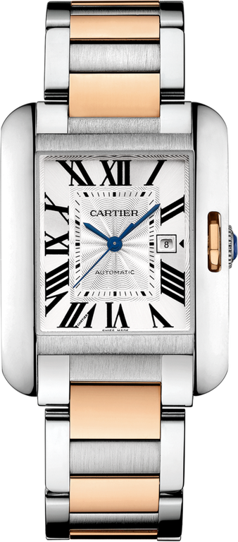 W5310037 Cartier Anglaise Large Model Pink Gold Steel Tank