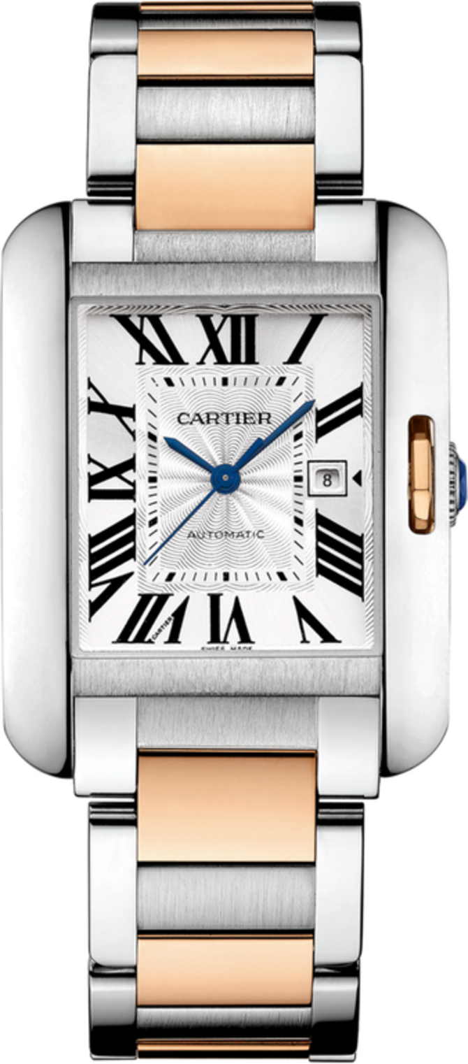 Cartier W5310037 Tank Anglaise Large Model Pink Gold Steel
