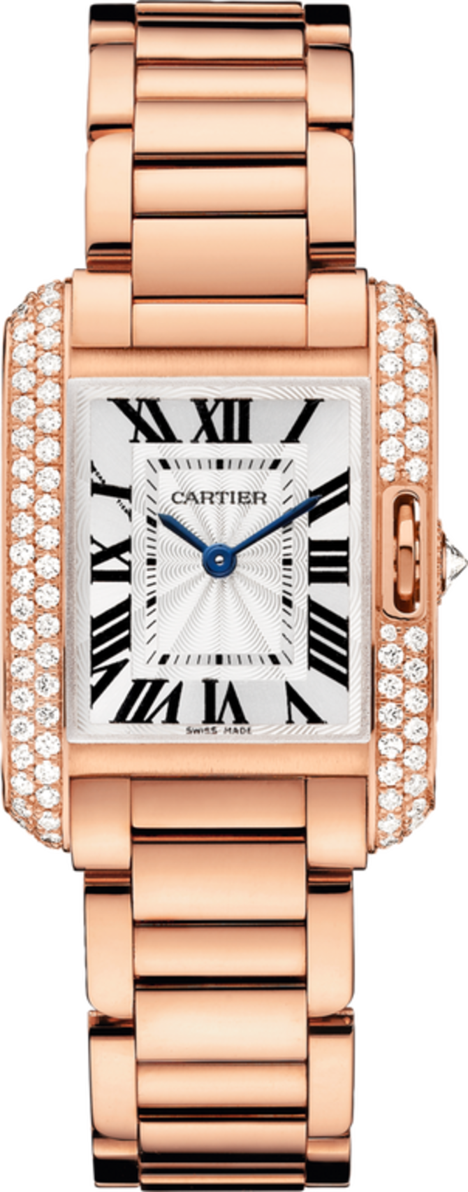 Cartier WT100002 Tank Anglaise Small Model Pink Gold Diamonds