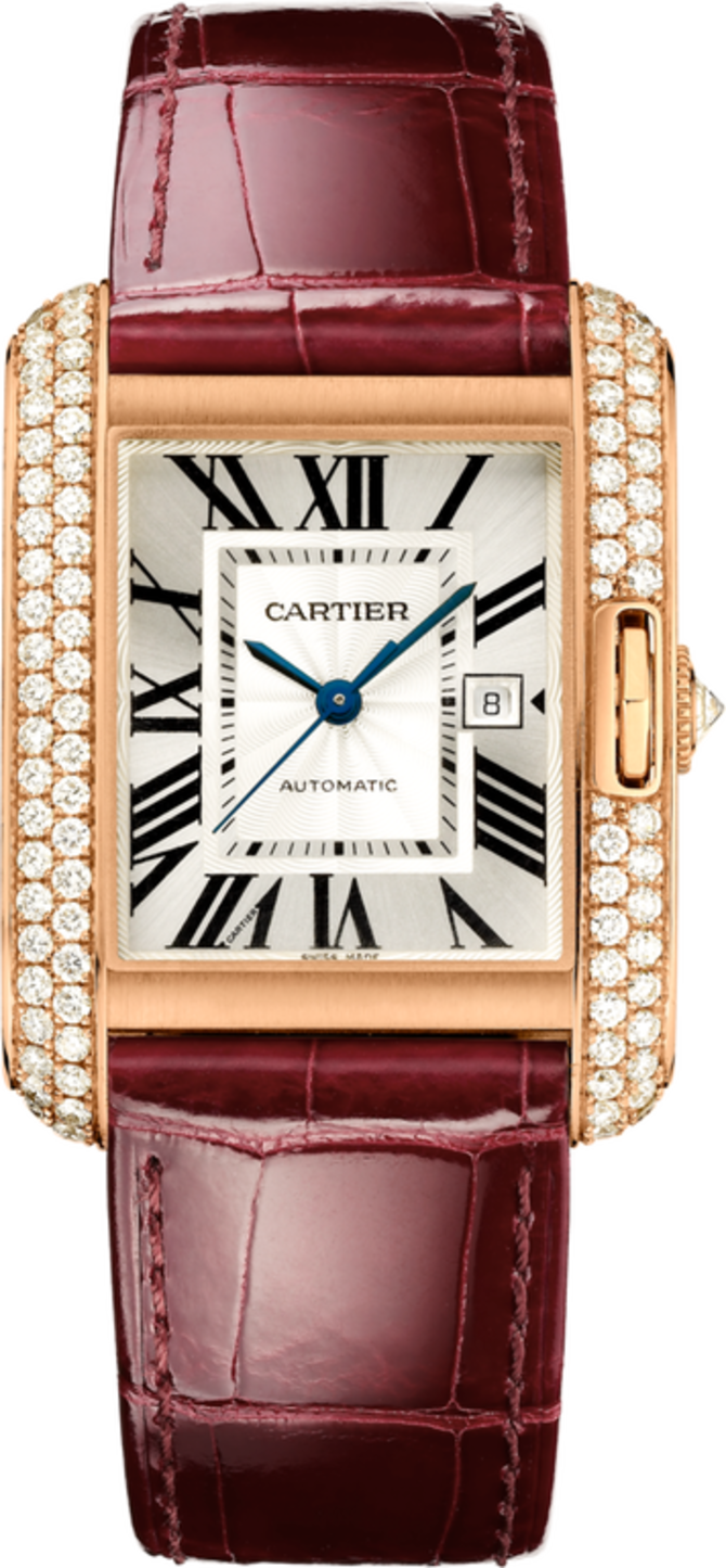 Cartier WT100016 Tank Anglaise Large Model Pink Gold Diamonds