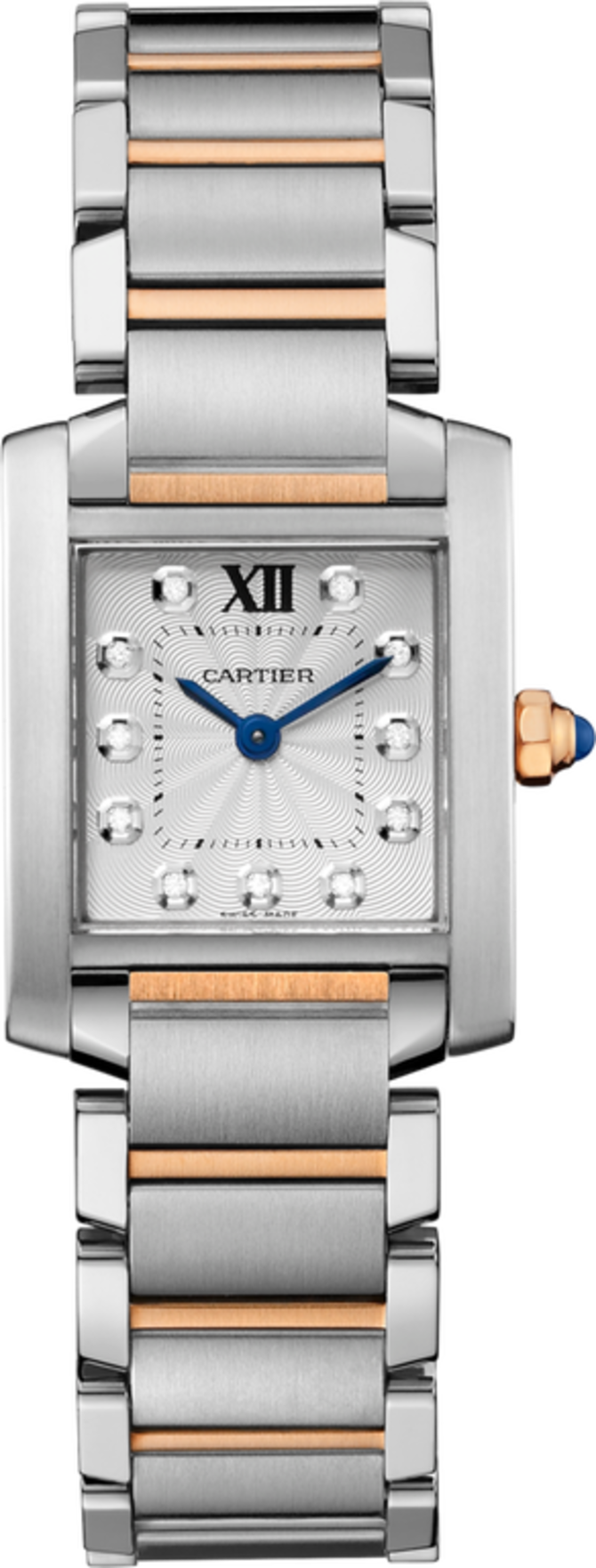 Cartier WE110004 Tank Francaise Small Pink Gold Steel